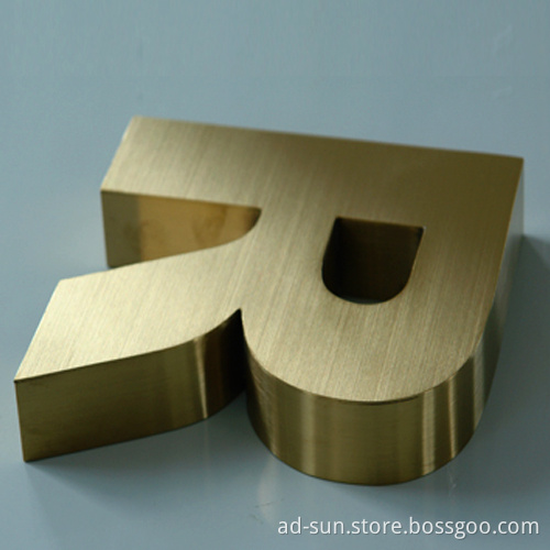Built up 3D Metal Stainless Steel Letter